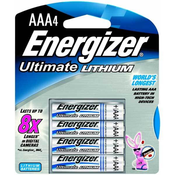 Energizer エナジャイザー リチウム電池 単四4本セット